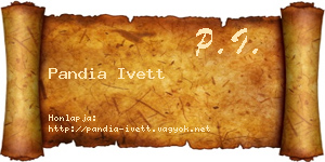 Pandia Ivett névjegykártya